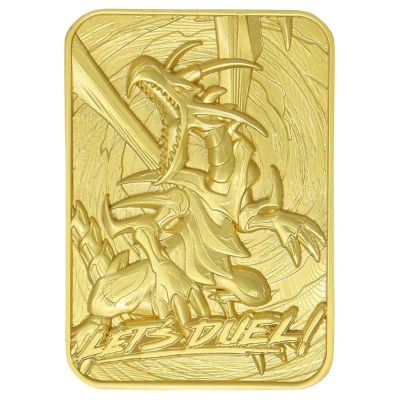 Yu-Gi-Oh! Limited Edition 24k Gold Plated Metal Card  Red Eyes B. Dragon Image 1