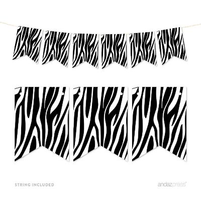 Zebra Print Banner - 4 x 5.5 Inch Image 1