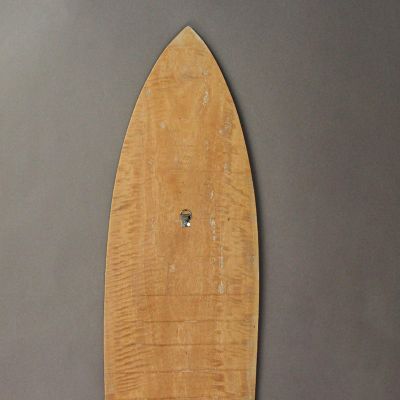 Zeckos 39 Inch Wooden Surfboard Decorative Wall Hanging Beach Decor - Brown Image 2