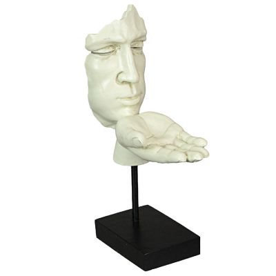 Zeckos Vitruvian Collection `Blowing A Kiss` Sculpture Tealight Candle Holder Statue Modern D&#233;cor Image 1