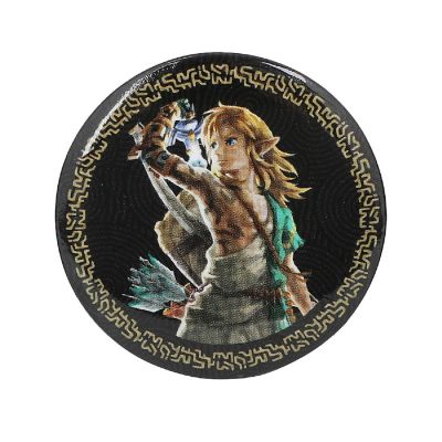 Zelda Tears of the Kingdom Button Pack - Authentication Crest, Link, Zelda, and Hyrule Crest (4-Pack) Image 1