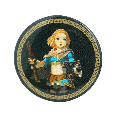 Zelda Tears of the Kingdom Button Pack - Authentication Crest, Link, Zelda, and Hyrule Crest (4-Pack) Image 2