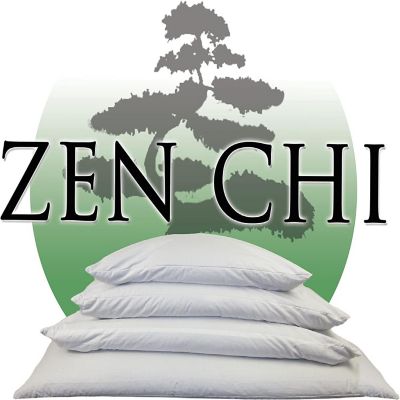 ZEN CHI Buckwheat Pillow - Organic Standard Size (14x20) w Natural Cooling Technology- All Cotton Cover w Organic Buckwheat Hulls - Personal Comfy Pillow Has Na Image 2
