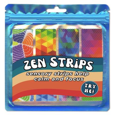 Zen Strips Sensory Strips 4/Pkg-Bumpy Brights Image 1