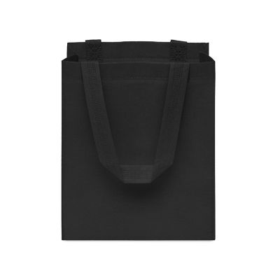 Zenpac- Black Small Fabric Take-Out Bags with Handles 12 Pack 16x6x12 Image 3