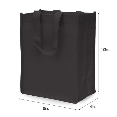 Zenpac- Reusable Bags with Handles, Red Fabric Totes, Bulk 12 Pcs ...