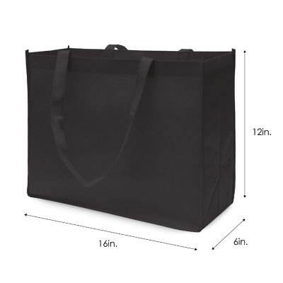 Zenpac- Reusable Gift Bags with Handles, Fabric Heat Sealed Tote Bags ...