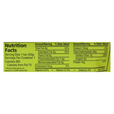 Zing Nutrition Bar - Oatmeal Chocolate Chip - Case of 12 - 1.76 oz. Image 2