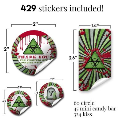 Zombie Infection Sticker Bundle 429pc. by AmandaCreation Image 1