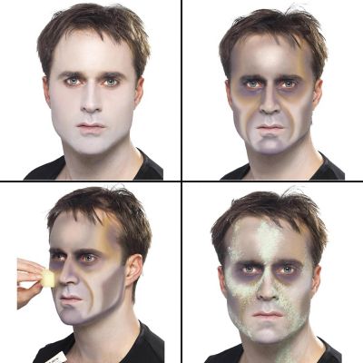 Zombie Latex Make-up Kit Costume Accessory Image 3