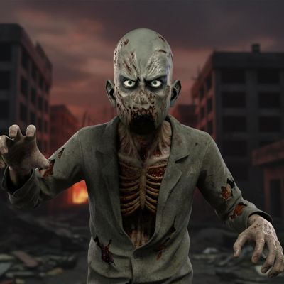 Zombie Missing Jaw Fx Transfer Costume Accessory Image 2