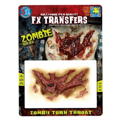 Zombie Torn Throat Fx Transfer Costume Accessory Image 1