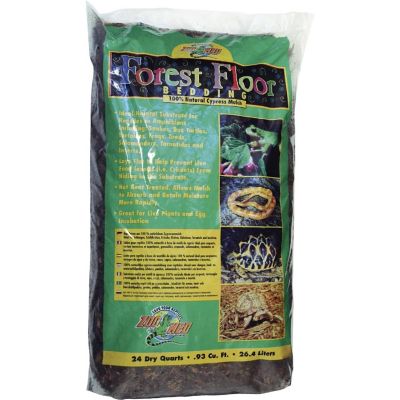 Zoo Med Forrest Floor Reptile Bedding All Natural Cypress Mulch, 24-quart bag Image 1