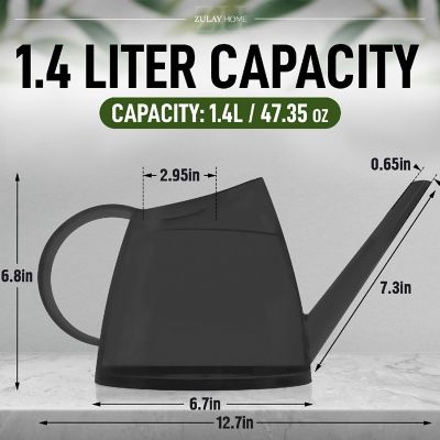Zulay Home Small Watering Can (Matte Grey) Image 2