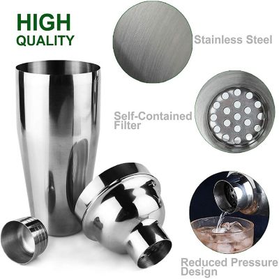 Zulay Kitchen 24-Piece Stainless Steel Bartender Set Kit Image 2