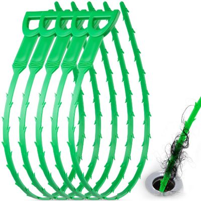 Zulay Kitchen Plumbing Snake Drain Clog Remover (Green) Image 1