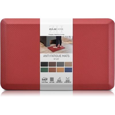 Zulay Kitchen Zulay Home Anti Fatigue Mat 32x20 Red Image 1