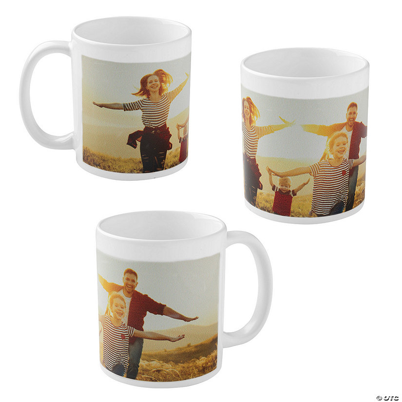 11 oz. Personalized Custom Photo Reusable Ceramic Coffee Mug Image Thumbnail