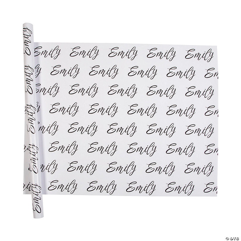 12" x 12" Personalized Name Wrapping Paper Image