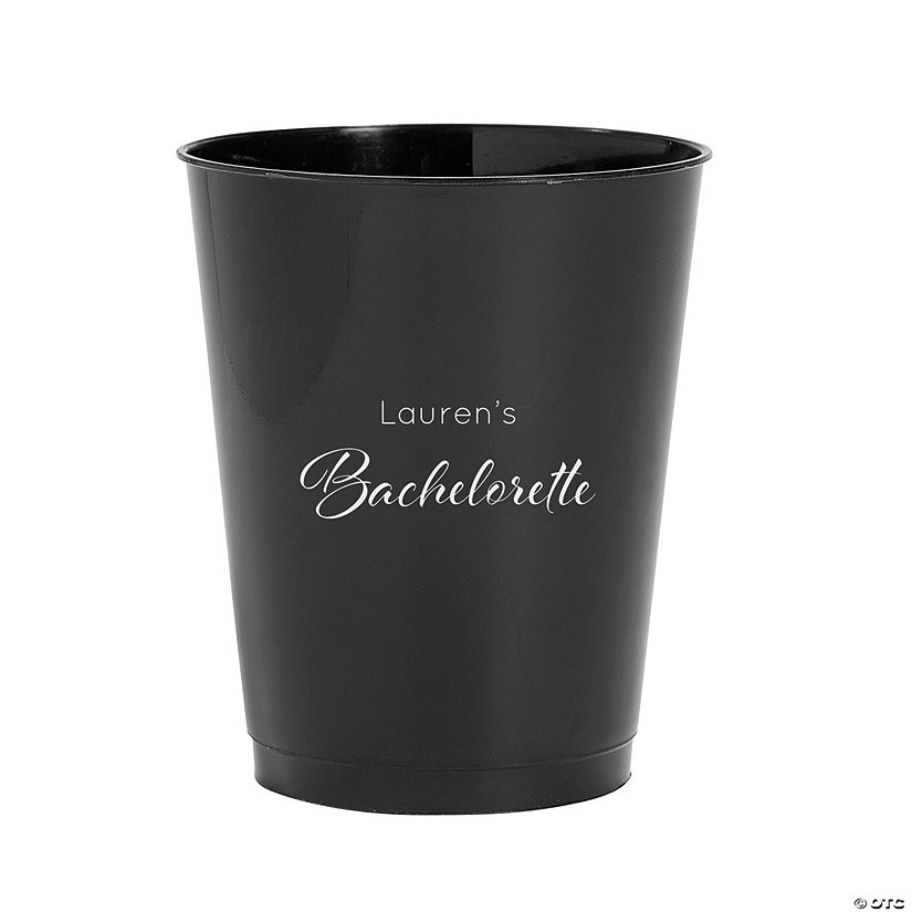 16 oz. Personalized Bachelorette Party Reusable Plastic Tumblers - 50 Ct. Image Thumbnail