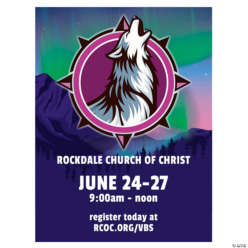 18&quot; x 2 Ft. Personalized Great North VBS Cardstock Classroom Poster Image