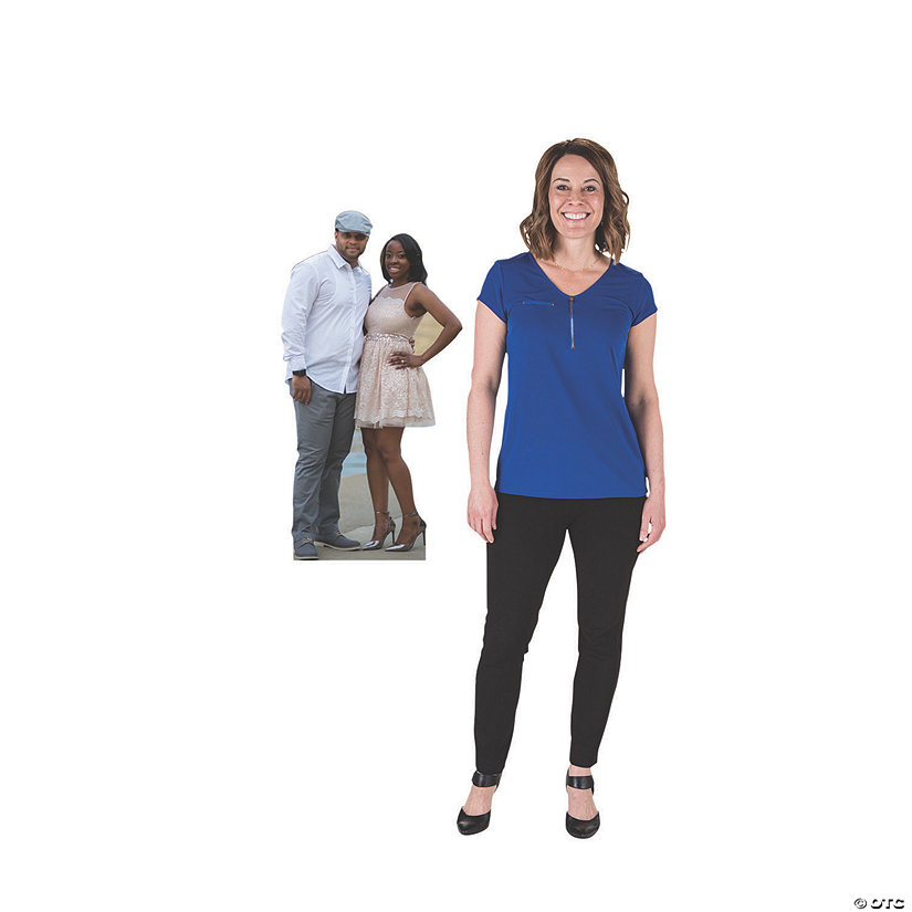3 Ft. Custom Photo 2-Person Cardboard Cutout Stand-Up Image Thumbnail