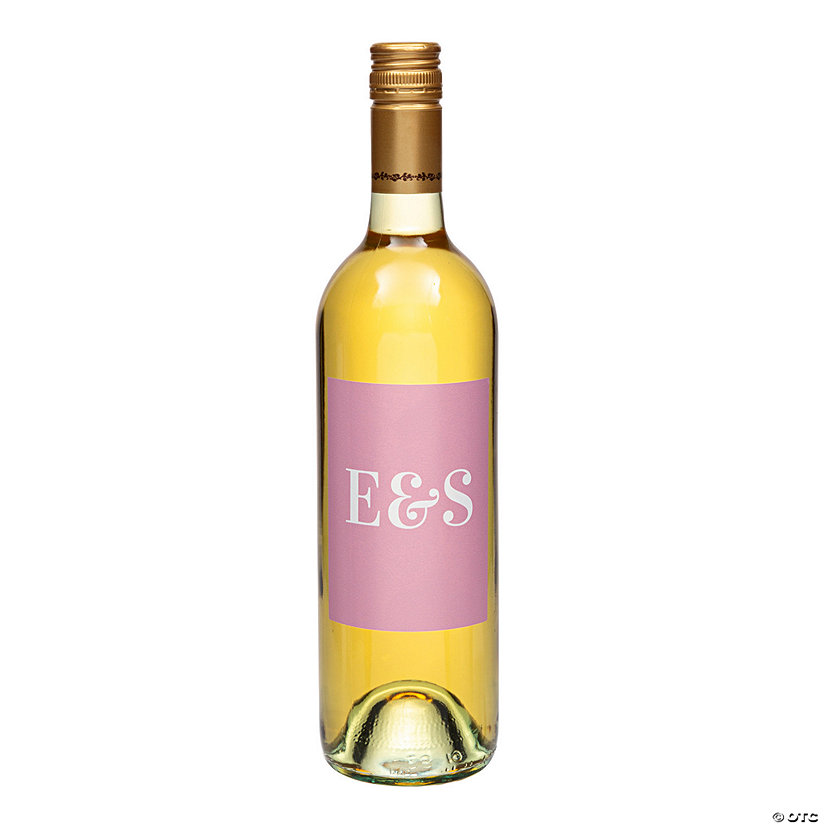 3" x 4" Personalized Modern Monogram Wine Bottle Labels &amp;#8211; 12 Pc. Image