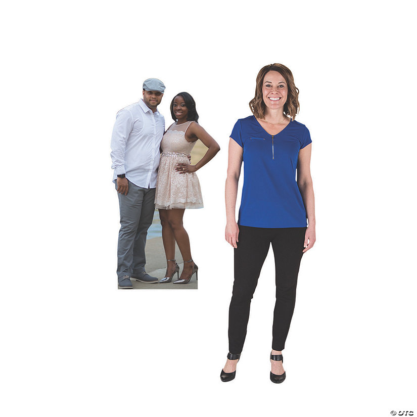 4 Ft. Custom Photo 2-Person Cardboard Cutout Stand-Up Image