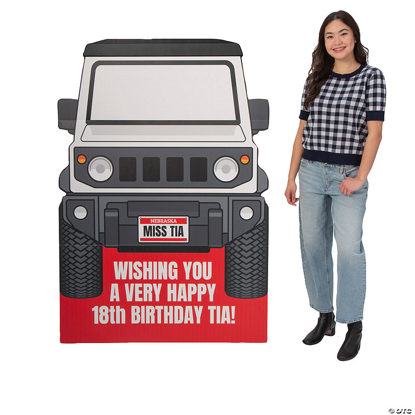 45&quot; x 71&quot; Personalized Off-Road Vehicle Cardboard Cutout Stand-Up Image Thumbnail