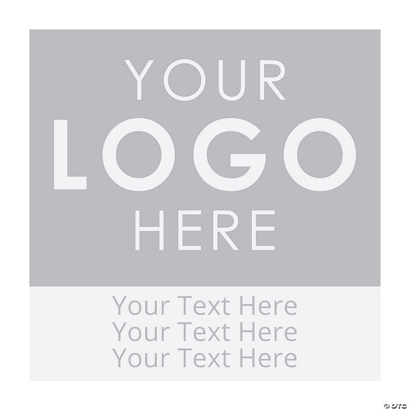 46" x 46" Personalized Logo Backdrop Image