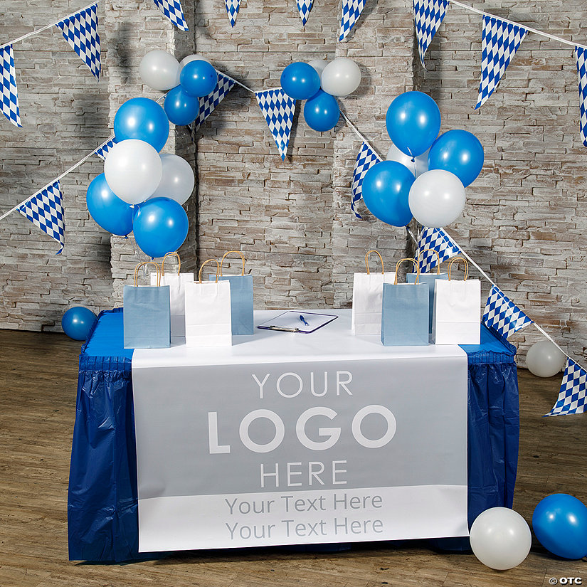 46" x 72" Personalized Custom Image Vinyl Table Runner Image