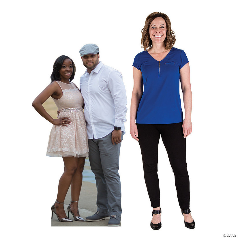 5 Ft. Custom Photo 2-Person Cardboard Cutout Stand-Up Image Thumbnail