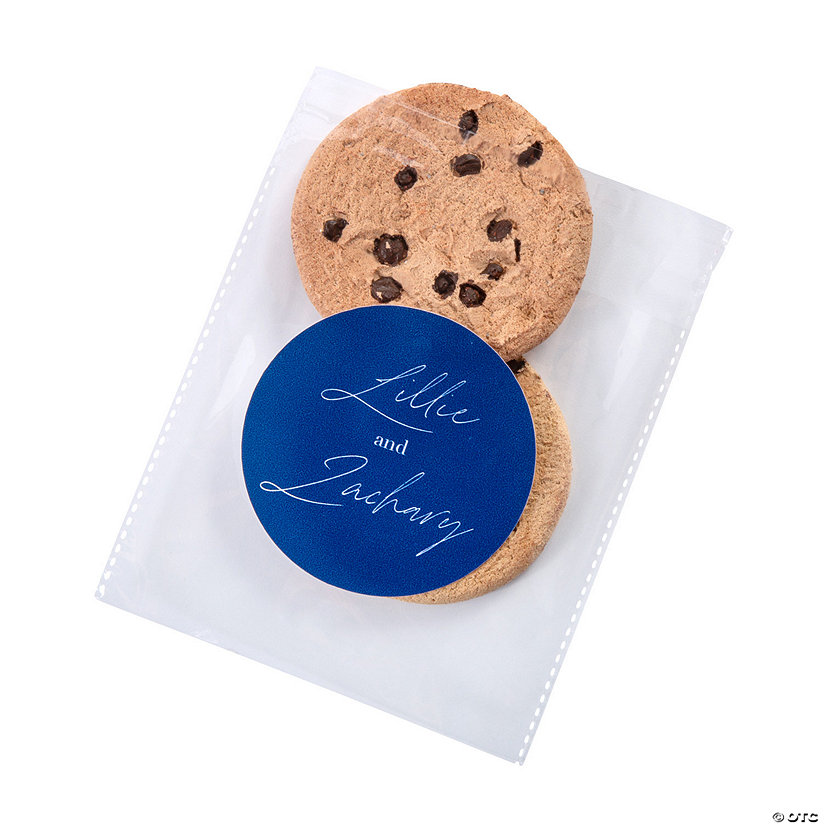 5" x 5" Bulk 144 Pc. Personalized Wedding Names Clear Plastic Cookie