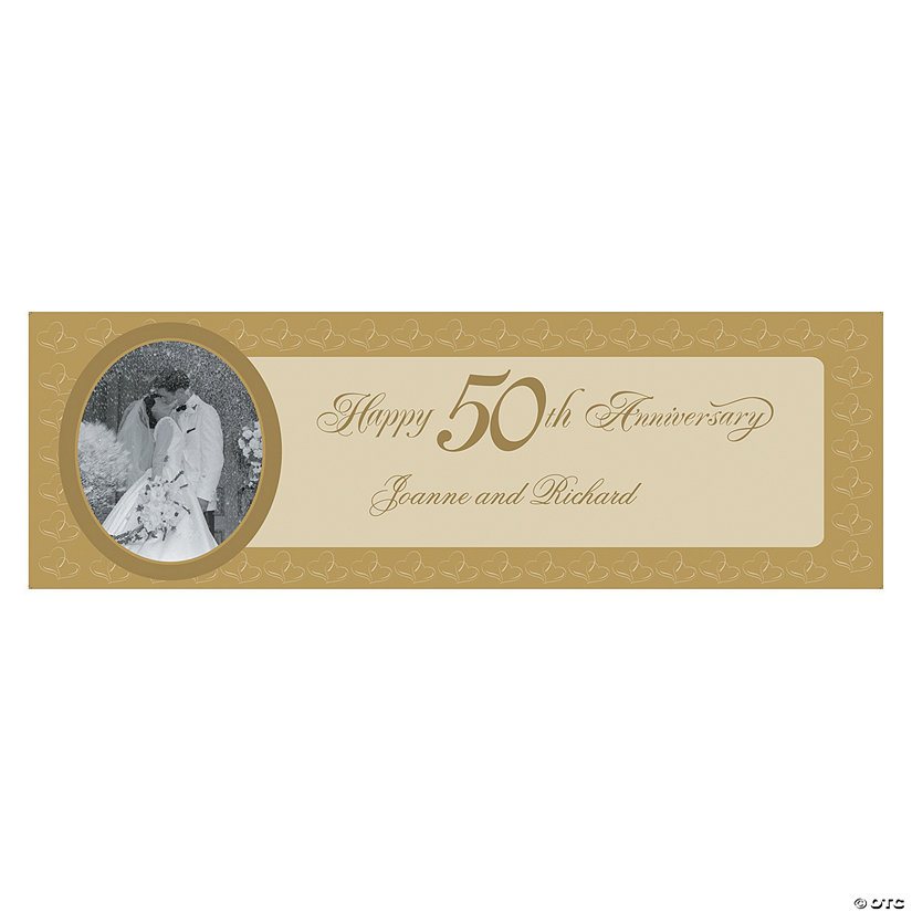50th Anniversary Party Photo Custom Banner - Medium Image Thumbnail