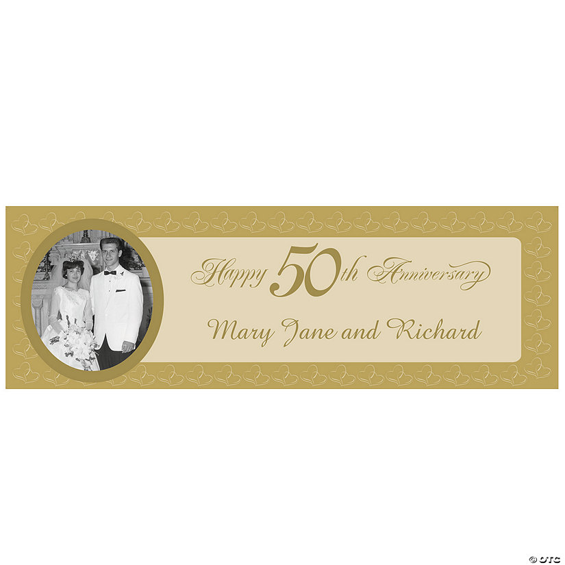50th Anniversary Party Photo Custom Banner - Small Image Thumbnail