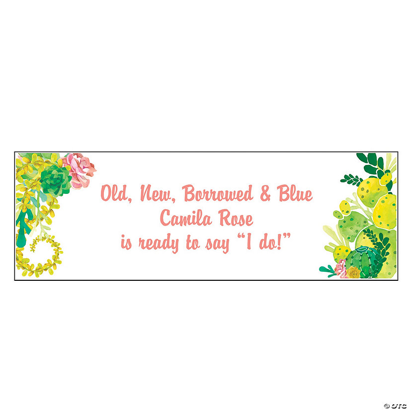 52" x 17" Cactus Custom Banner - Small Image