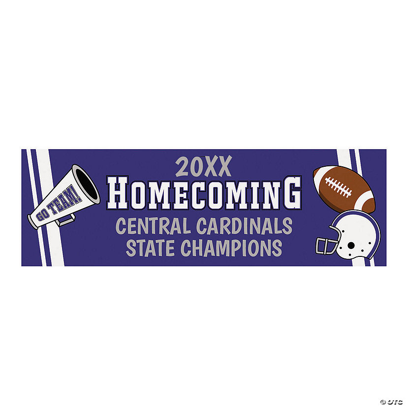 52" x 17" Homecoming Custom Banner - Small Image