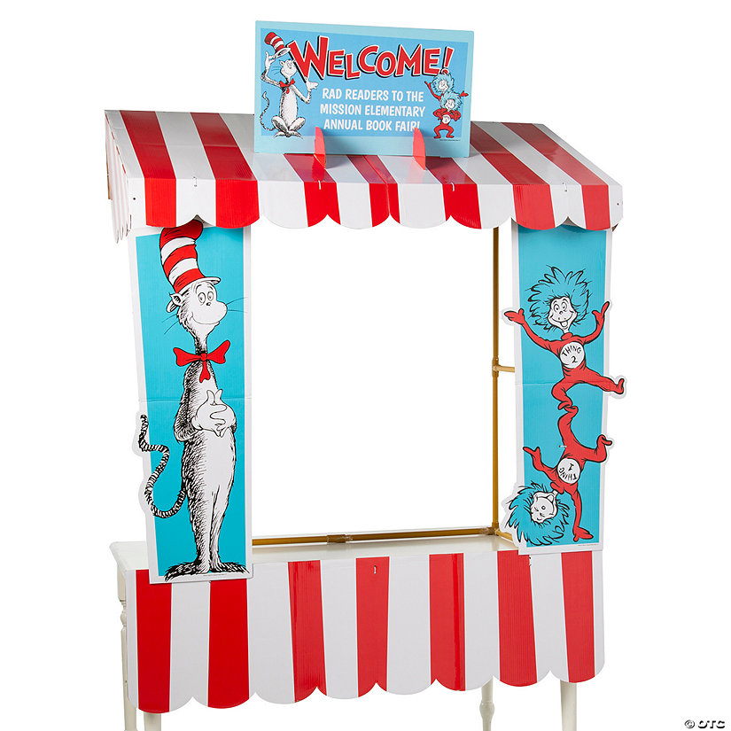 57" x 53" Personalized Dr. Seuss&amp;#8482; Tabletop Hut with Frame - 7 Pc. Image