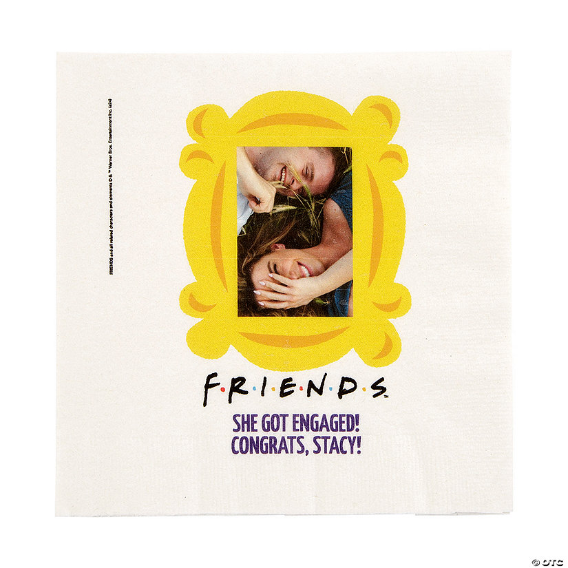 6 1/2&quot; Bulk 50 Ct. Custom Photo FRIENDS&amp;#8482; Party Luncheon Napkins Image
