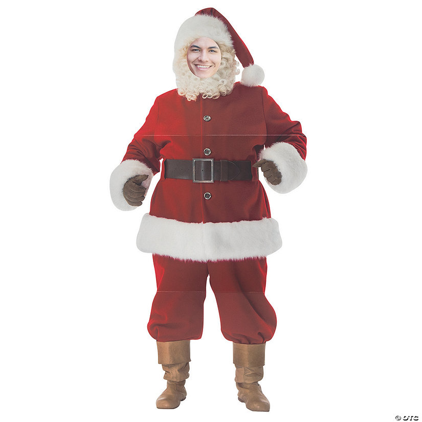 6 Ft. Custom Photo Face Santa Life-Size Cardboard Cutout Stand-Up Image Thumbnail
