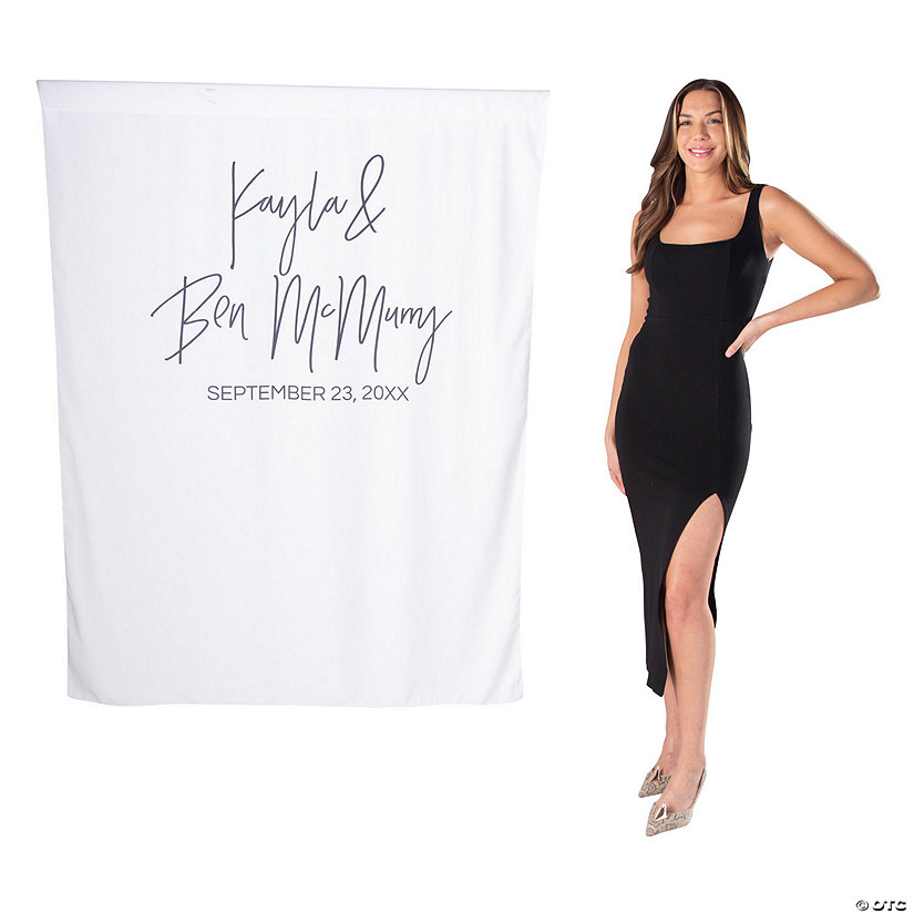 6 Ft. x 6 Ft. Personalized Elegant Backdrop Image