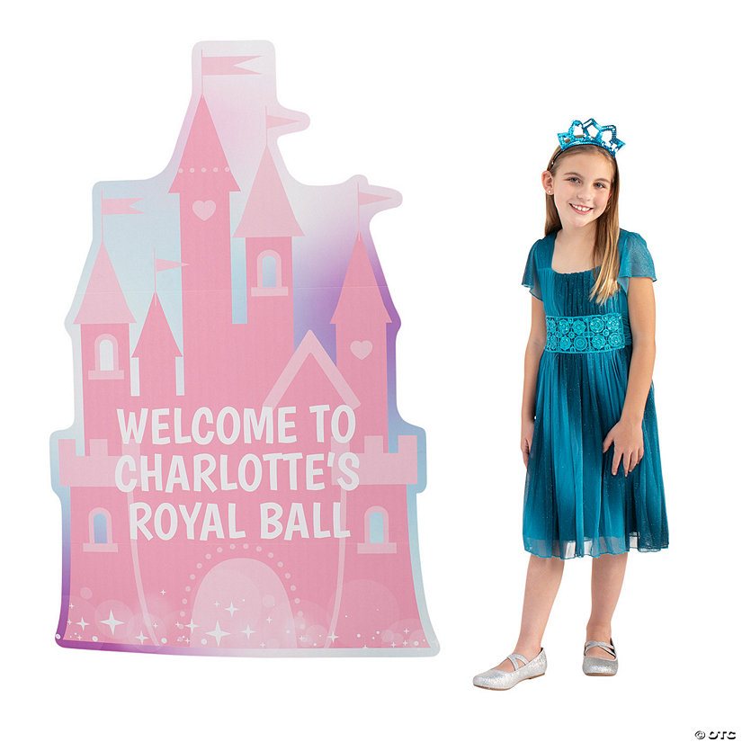 64" Personalized Princess Cardboard Cutout Stand-Up Image Thumbnail