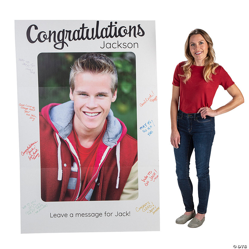67 3/4" Custom Photo Graduation Autograph Cardboard Cutout Stand-Up Image Thumbnail