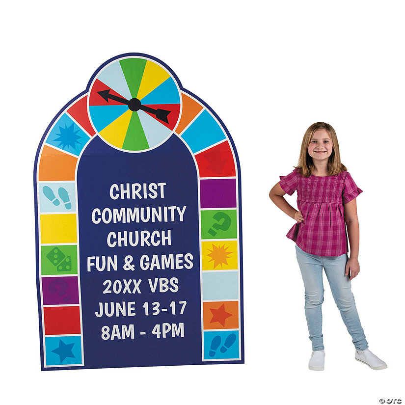 68" Personalized Board Game VBS Cardboard Cutout Stand-Up Image Thumbnail
