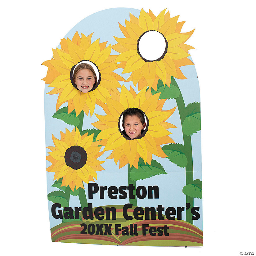 68" Personalized Sunflower Cardboard Cutout Stand-In Stand-Up Image Thumbnail