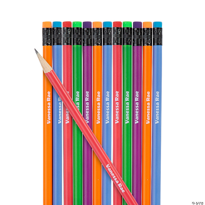 7 1/2" Personalized Color-Changing Mood Wood Pencils - 24 Pc. Image Thumbnail