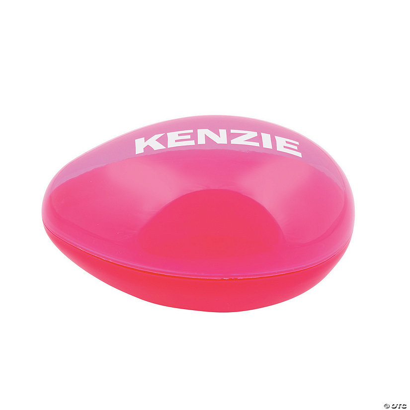 7" Personalized Pink Plastic Easter Egg - 1 Pc. Image Thumbnail