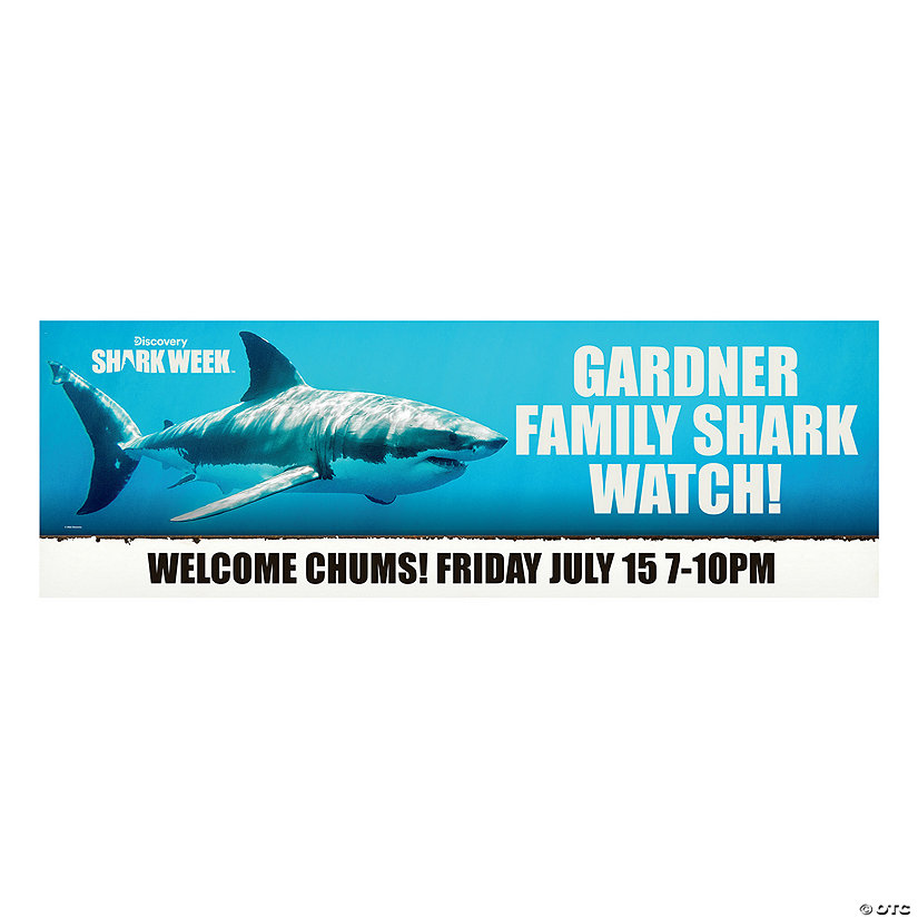 72" x 23" Discovery Shark Week&amp;#8482; Custom Banner - Medium Image