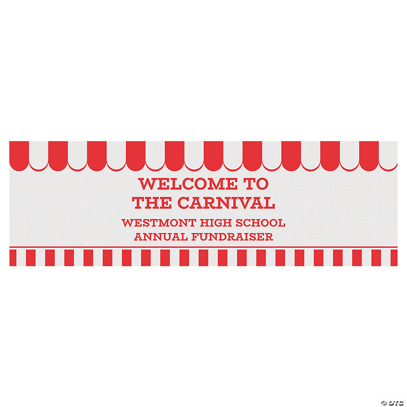 72" x 23" Medium Carnival Custom Banner Image