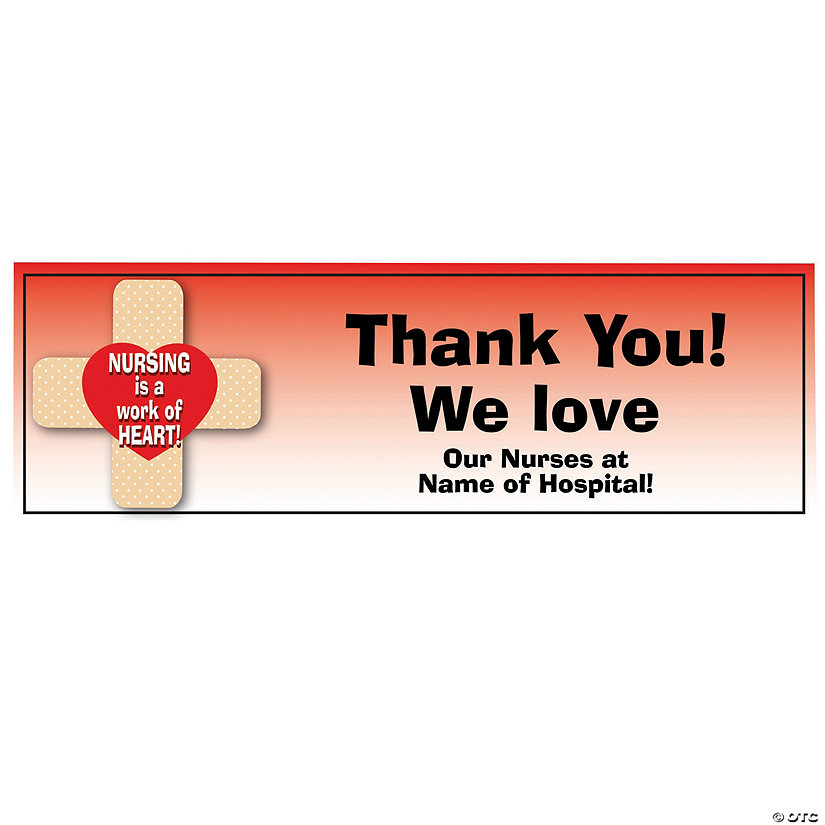 72" x 23" Nurse Appreciation Custom Banner - Medium Image